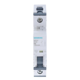 Siemens SENTRON Miniature Circuit Breaker 6A, 1-Pole, Type B Tripping, 400V AC, 60V DC, 10 kA Breaking Capacity 5SY4106-6