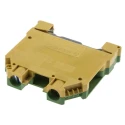 RS PRO 2-Way DIN Rail Earth Terminal Block, 10mm² Cable CSA, Screw Termination, Nylon Housing, 800V, 57A Current 384-7010