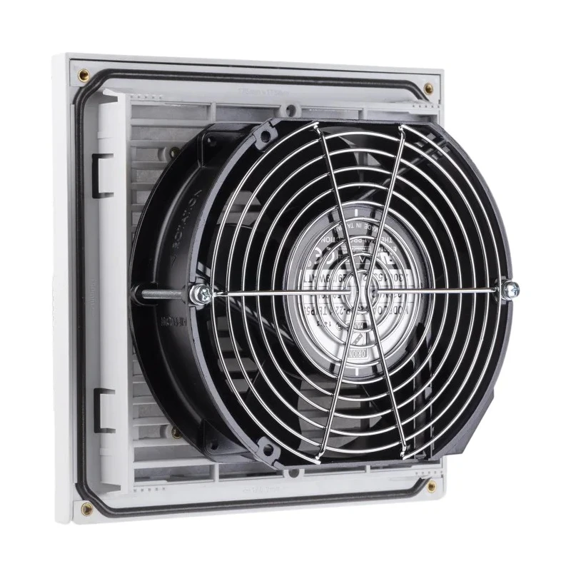 RS PRO OA172LFGH Series Filter Fan, 230V AC, 35W, 239.6 m³/h Filtered, 399.3 m³/h Unimpeded, IP54, 207 mm x 207 mm 175-9795