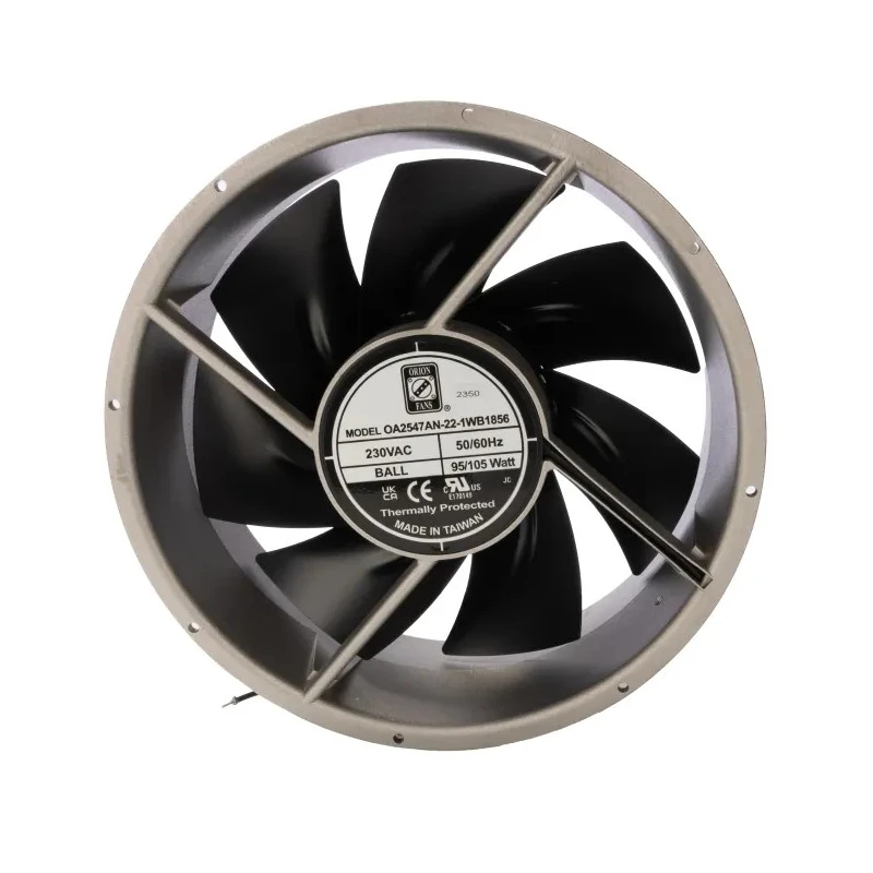 RS PRO OA2547AN Series AC Axial Fan 230V AC, 1699 m³/h Air Flow, 105W Power, IP56 Rated, 254 mm Size 175-9827