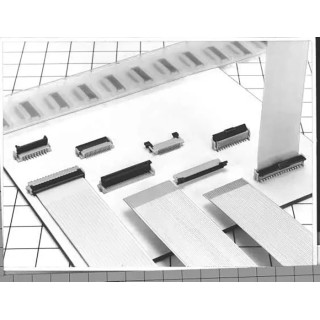 Hirose 0.5 mm Pitch 20 Way Straight Female FPC Connector, Solder FH12