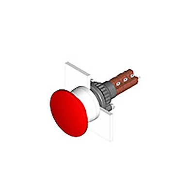 EAO Illuminated Push Button for Use with Series 61 Switch 61-1140.0