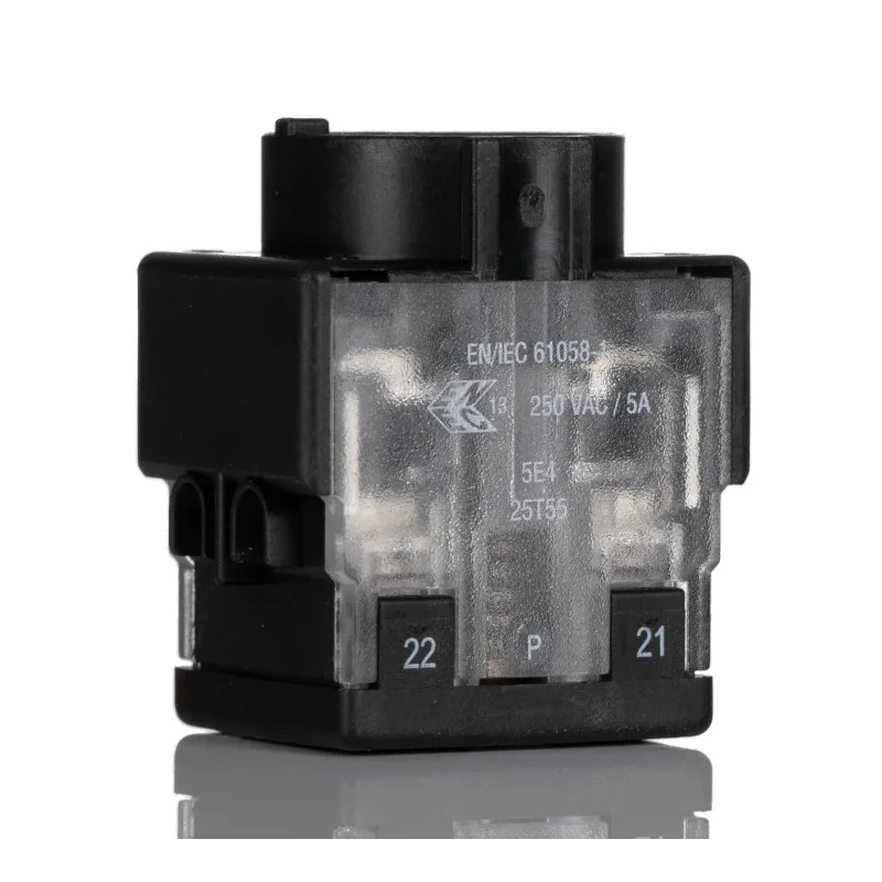 EAO Push Button Contact Block 61 Series, Screw Terminal, 5A Current, 250 V AC/DC, 1 CO 61-8755.11