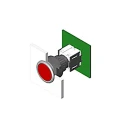 EAO Illuminated Push Button for Use with Series 71 Switch 71-612.0