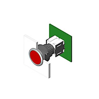 EAO Illuminated Push Button for Use with Series 71 Switch 71-612.0