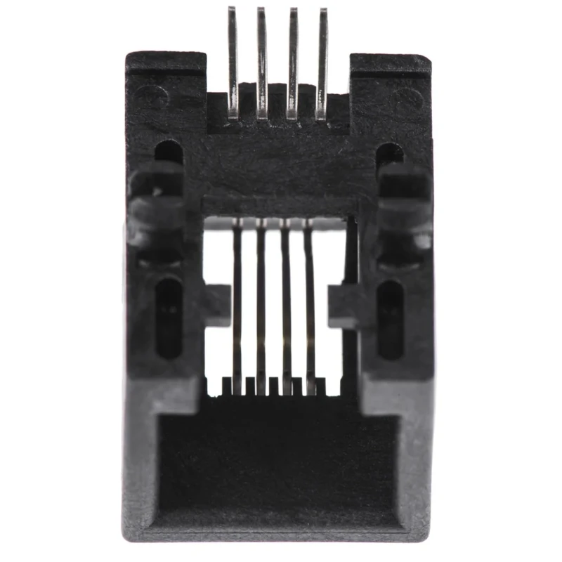 Molex 95501 Series RJ11 Connector Female, Surface Mount, Cat3 UTP Shielded, Right Angle, 1 Port 6 Way RJ11