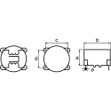 Wurth Elektronik WE-LF Shielded Wirewound Surface Mount Inductor with Manganese Zinc Core 6.8 mH ±30% 7446121007