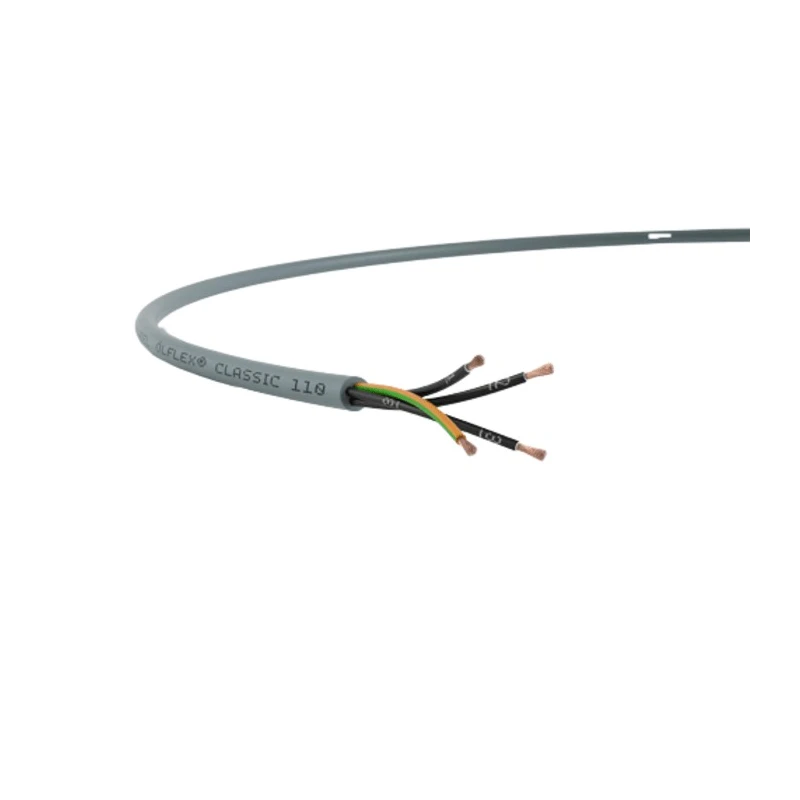 Lapp OLFLEX CLASSIC 110 YY Control Cable 4 Cores 20 AWG Unscreened 50m Silver Grey Polyvinyl Chloride Sheath 1119104
