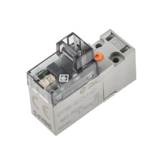 SMC Pneumatic Control Valve 3/2 NC Solenoid/Spring Manifold Mount 24V DC 0.7 Mpa SY100 Series 