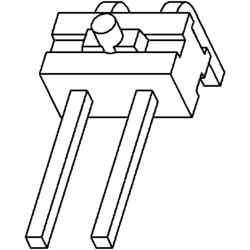 TE Connectivity AMPMODU MOD II Series Right Angle Through Hole Pin Header, 4 Contacts, 2.54 mm Pitch, 1 Row 825437-4