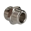 RS PRO Brass Pipe Fitting Straight Threaded Nipple Male G 3/8 in to Male BSPP 3/8 in 176-0987