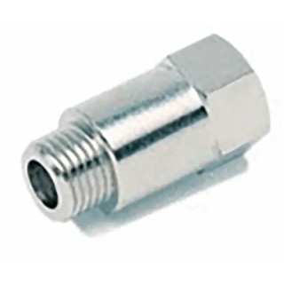 RS PRO Brass Pipe Fitting Straight Threaded Male G 1/4 in to Female BSPP 1/4 in 176-1006