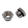 RS PRO Brass Pipe Fitting Straight Threaded Reducer Male G 3/8 in to Female BSPP 1/8 in 176-1020