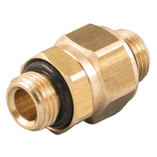 RS PRO Brass Straight Threaded Fitting Male BSPT 1/2 in to Male British Standard Parallel Pipe 1/2 in 176-1033