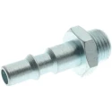 RS PRO Nickel Plated Brass Nitrile Rubber (NBR) Pneumatic Quick Connect Coupler Nipple Male Thread 6.35 mm 176-1111
