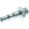 RS PRO Nickel Plated Brass Nitrile Rubber (NBR) Pneumatic Quick Connect Coupler Nipple Male Thread 6.35 mm 176-1111