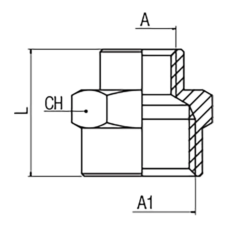 RS PRO Brass Pipe Fitting Straight Threaded Reducer Female G 1/8 in to Female BSPP 3/8 in 176-1041