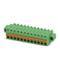 Phoenix Contact FK-MCP 1.5/12-STF-3.81 Series Pluggable Terminal Block, 12-Contact, 3.5 mm Pitch, 1 Row, 160V, 8A 1851339
