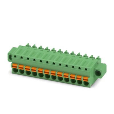 Phoenix Contact FK-MCP 1.5/12-STF-3.81 Series Pluggable Terminal Block, 12-Contact, 3.5 mm Pitch, 1 Row, 160V, 8A 1851339