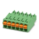 Phoenix Contact FMC 1.5/6-ST-3.5 Series Pluggable Terminal Block, 6-Contact, 3.5 mm Pitch, 1 Row, 160V, 8A Current 1952306