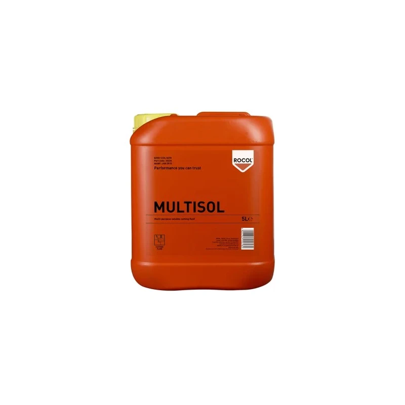 Rocol Multisol General-Purpose Water Mix Cutting Fluid 5 L Bottle 35226