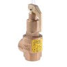 Nabic Valve Safety Products 4 bar Pressure Relief Valve Threaded BSP Bronze Body Female Inlet and Outlet 3/4 N-542-020 4 BAR