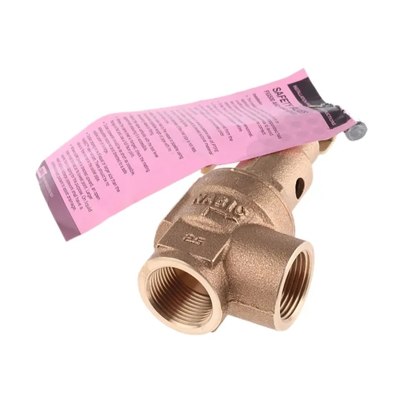 Nabic Valve Safety Products 4 bar Pressure Relief Valve Threaded BSP Bronze Body Female Inlet and Outlet 3/4 N-542-020 4 BAR