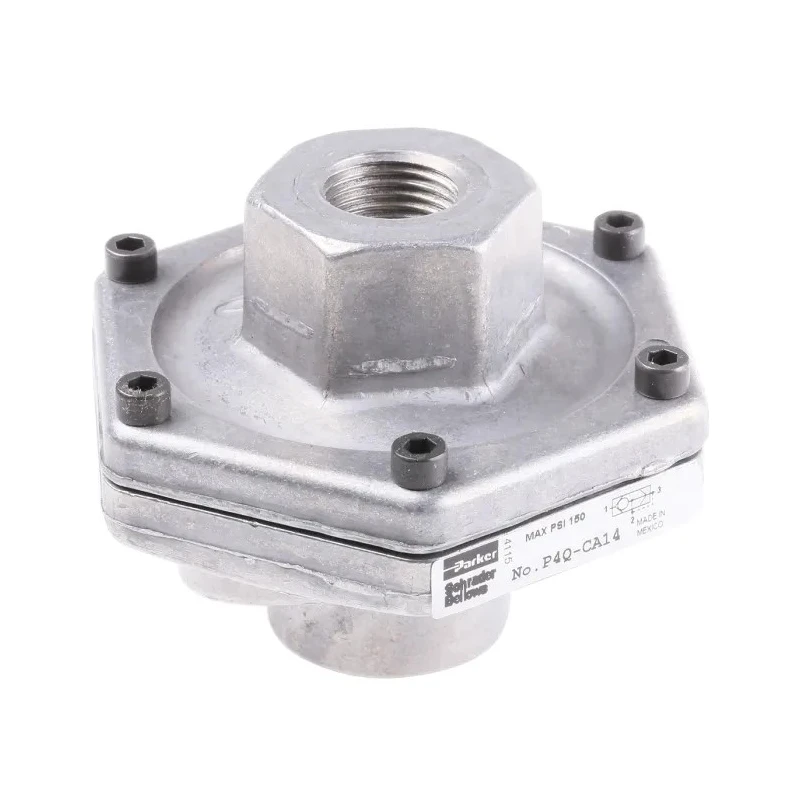 Parker Quick Exhaust Valve Threaded Female A/B 1/2 in Aluminium Body 10 bar P4Q-CA14