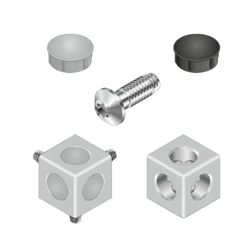 Bosch Rexroth Corner Cube Kit Connecting Component Strut Profile 45 mm Groove Size 10 mm 3842549872