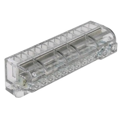 RS PRO Non-Fuse DIN Rail Terminal Block Clear, Single-Pole Indirect Clamping, 16mm² 6mm² Cable CSA, Screw 388-2855