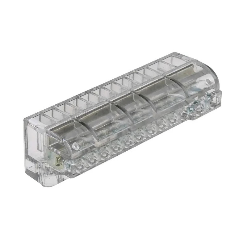 RS PRO Non-Fuse DIN Rail Terminal Block Clear, Single-Pole Indirect Clamping, 16mm² 6mm² Cable CSA, Screw 388-2855