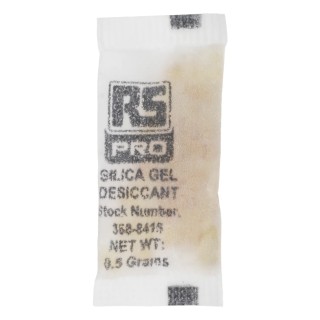 RS PRO Silica Gel Desiccant Sachets 0.5 g 160°C Reactivation Temperature 388-8415
