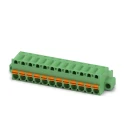 Phoenix Contact FKC 2.5/12-STF-5.08 Series Pluggable Terminal Block, 12-Contact, 5.08 mm Pitch, 1 Row, 12A Current 1873304