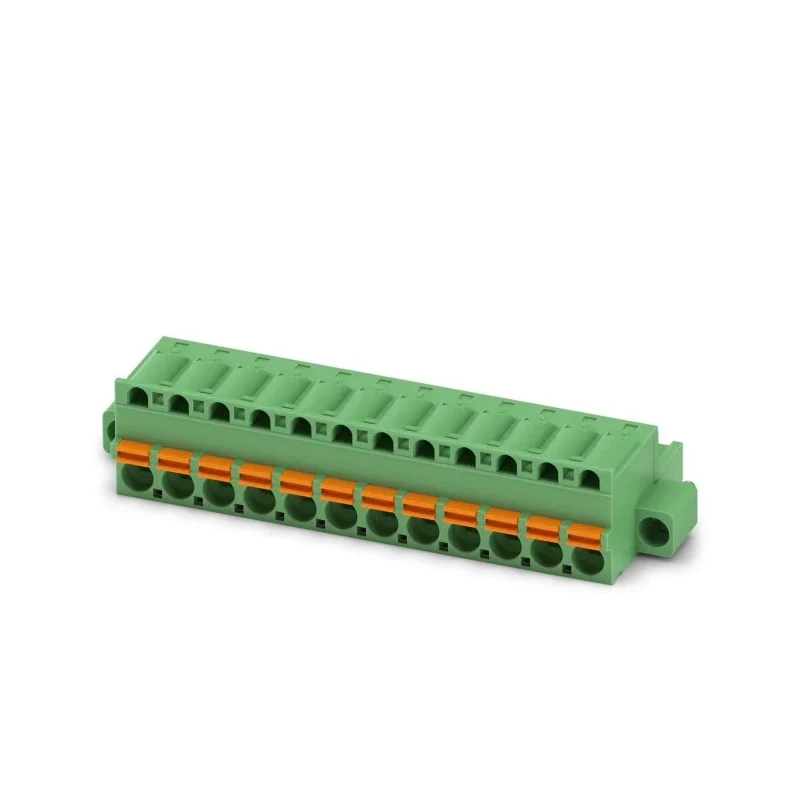 Phoenix Contact FKC 2.5/12-STF-5.08 Series Pluggable Terminal Block, 12-Contact, 5.08 mm Pitch, 1 Row, 12A Current 1873304