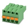 Phoenix Contact FKCT 2.5/4-ST Series Pluggable Terminal Block, 4-Contact, 5.08 mm Pitch, 1 Row, 320 V, 12 A, Push-in 1909236