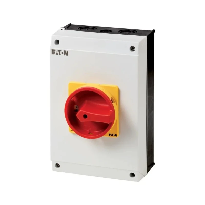 Eaton 6-Pole Surface Mount Isolator Switch IP65, 520A, 22 kW Power Rating, 3 Phase, Red Handle, Model 