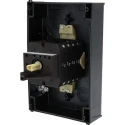 Eaton 6-Pole Surface Mount Isolator Switch IP65, 520A, 22 kW Power Rating, 3 Phase, Red Handle, Model 