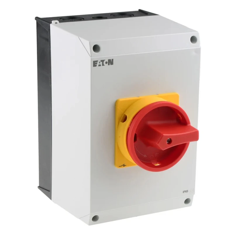 Eaton 6-Pole Surface Mount Isolator Switch IP65, 520A, 22 kW Power Rating, 3 Phase, Red Handle, Model 
