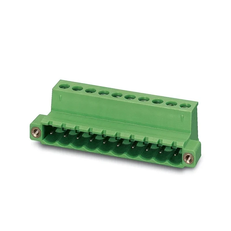 Phoenix Contact IC 2.5/12-STGF-5.08 Series Pluggable Terminal Block, 12-Contact, 5.08 mm Pitch, 320V, 12A, Green 1825608