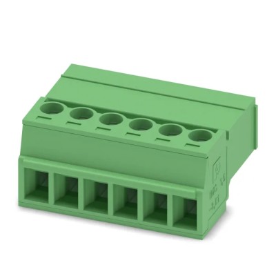 Phoenix Contact IMC 1.5/6-ST-3.81 Series Pluggable Terminal Block, 6-Contact, 3.81 mm Pitch, 320V, 8A, Polyamide 1857922