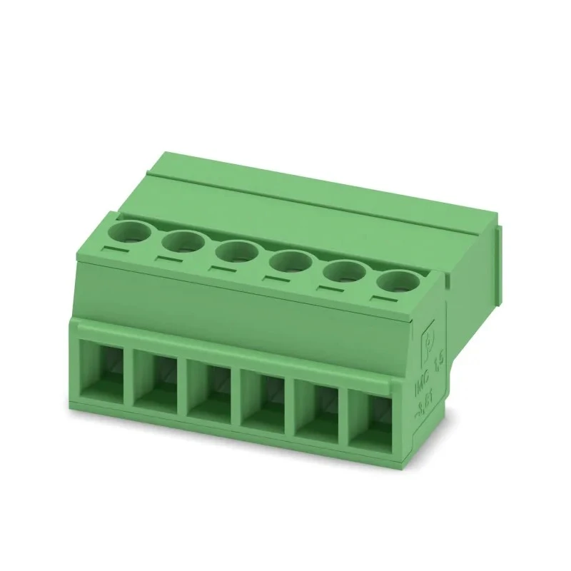 Phoenix Contact IMC 1.5/6-ST-3.81 Series Pluggable Terminal Block, 6-Contact, 3.81 mm Pitch, 320V, 8A, Polyamide 1857922