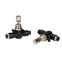 RS PRO Flow Controller Flow Regulator Push-in 4 mm Tube Ports Acetalic Resin, Brass, Stainless Steel 176-1892