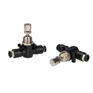 RS PRO Flow Controller Flow Regulator Push-in 4 mm Tube Ports Acetalic Resin, Brass, Stainless Steel 176-1892
