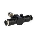 RS PRO Flow Controller Flow Regulator Push-in 4 mm Tube Ports Acetalic Resin, Brass, Stainless Steel 176-1892