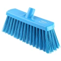Vikan Blue Push Broom with Polyethylene Terephthalate Bristles for Food and Industrial Applications, 325mm Width, Model 29153