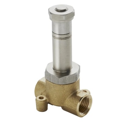 RS PRO Solenoid Valve, 2 Port, Normally Closed, Brass Body, 1/4 in Inlet Port Size, 4mm Orifice Diameter, Kv 176-2056