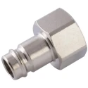 RS PRO Nickel Plated Brass Coupler Nipple 1/2 in Female Thread ISO 228 Class A 176-2013