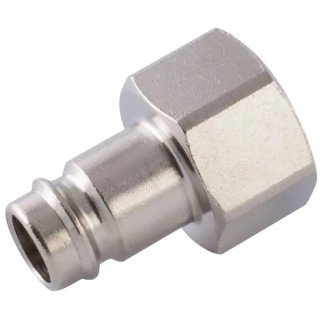 RS PRO Nickel Plated Brass Coupler Nipple 1/2 in Female Thread ISO 228 Class A 176-2013