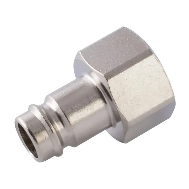 RS PRO Nickel Plated Brass Coupler Nipple 1/2 in Female Thread ISO 228 Class A 176-2013