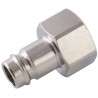 RS PRO Nickel Plated Brass Coupler Nipple 1/2 in Female Thread ISO 228 Class A 176-2013